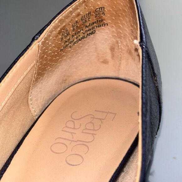 Franco Sarto Starland pointed toe loafer Flats blue 8.5 - Picture 8 of 12